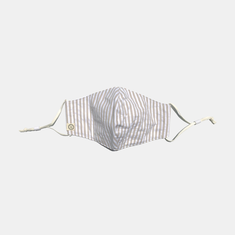 PSP | Face Masks 2pk - Neutral Check/Stripe | Shut the Front Door