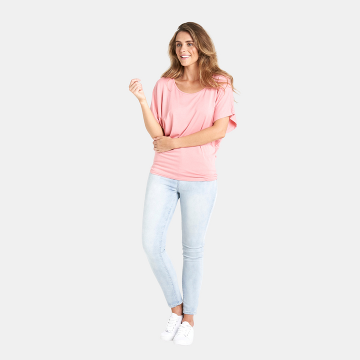 Betty Basics | Maui Tee - Salmon Pink | Shut the Front Door