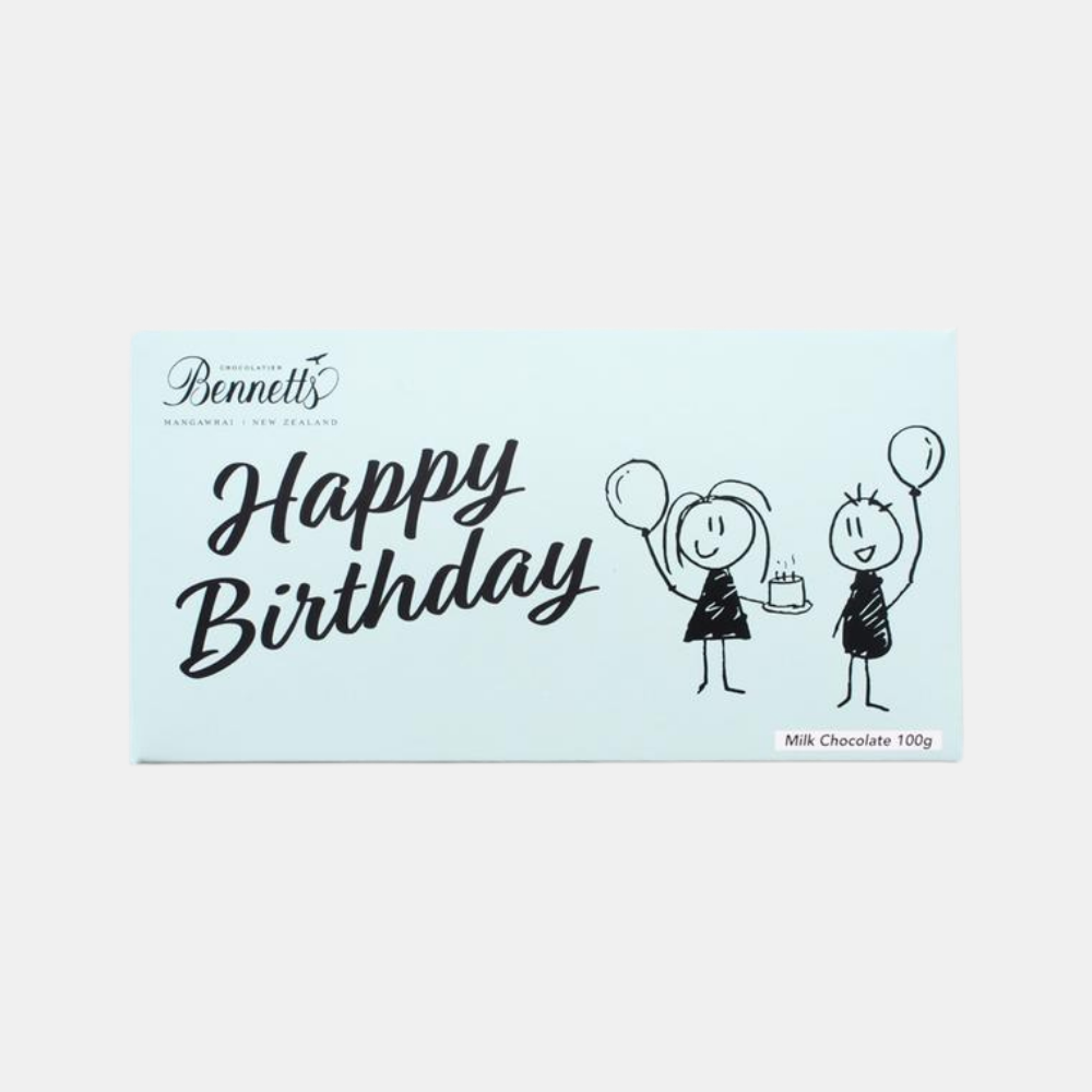 Bennetts Of Mangawhai | Bennetts Message Bar Happy Birthday - Milk | Shut the Front Door