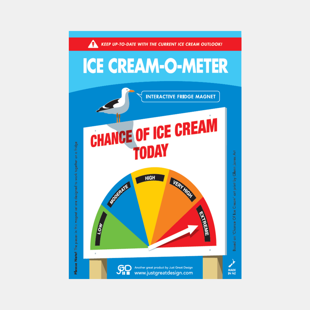 Just Great Design | O-Meter Ice Cream Magnet | Shut the Front Door
