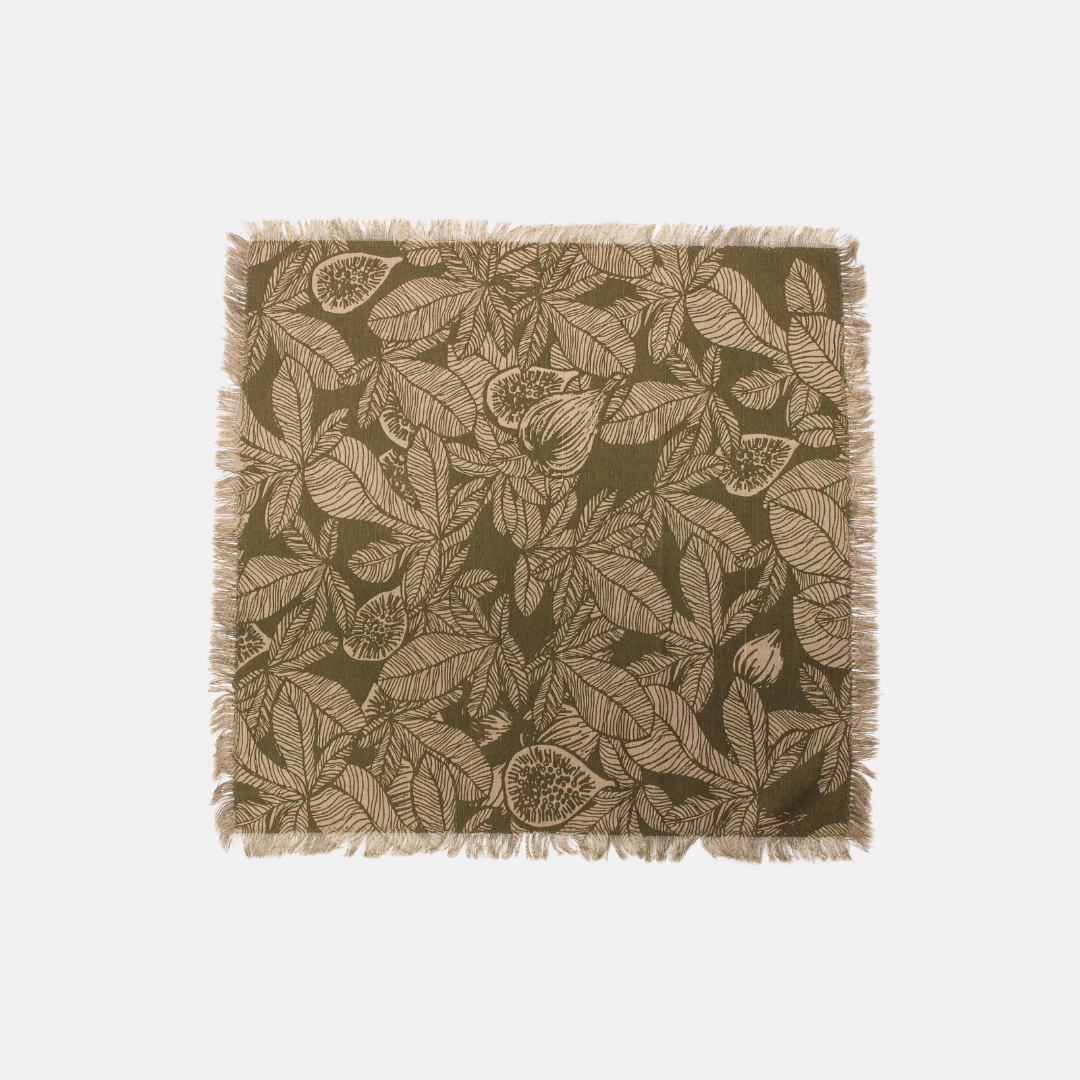 Raine & Humble | Fig Tree Napkins S/4 - Burnt Olive | Shut the Front Door