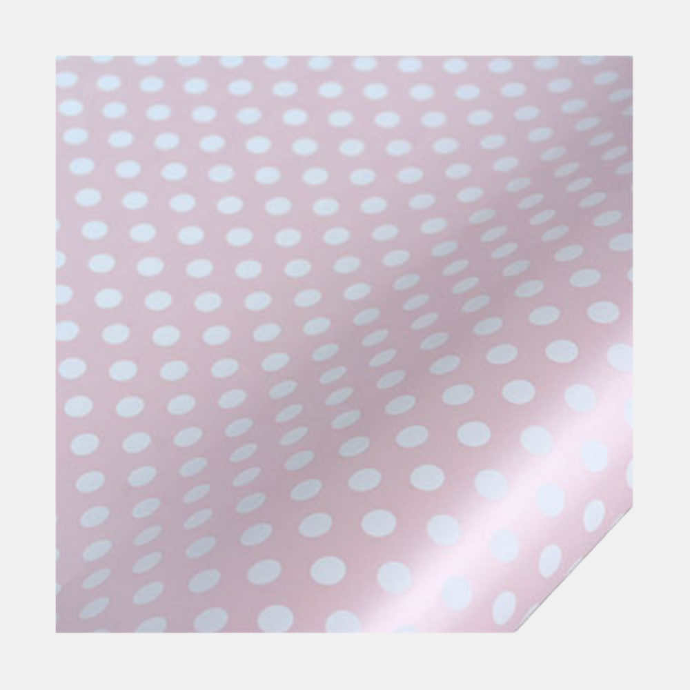 hiPP | Rollwrap Pearlised Spot Pink/White | Shut the Front Door