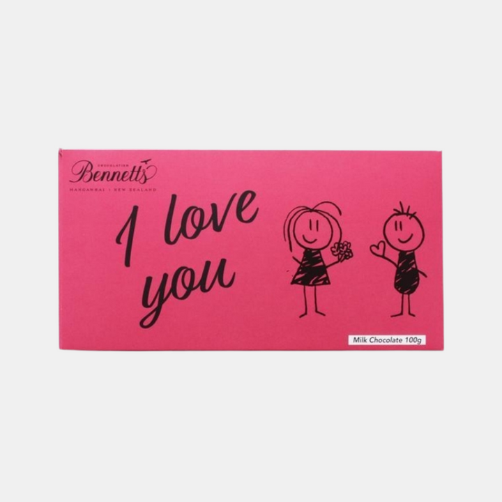 Bennetts Of Mangawhai | Bennetts Message Bar I Love You - Milk | Shut the Front Door