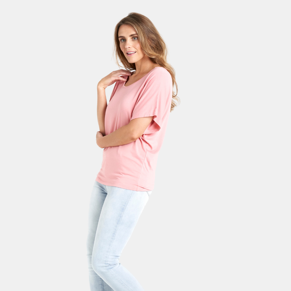 Betty Basics | Maui Tee - Salmon Pink | Shut the Front Door