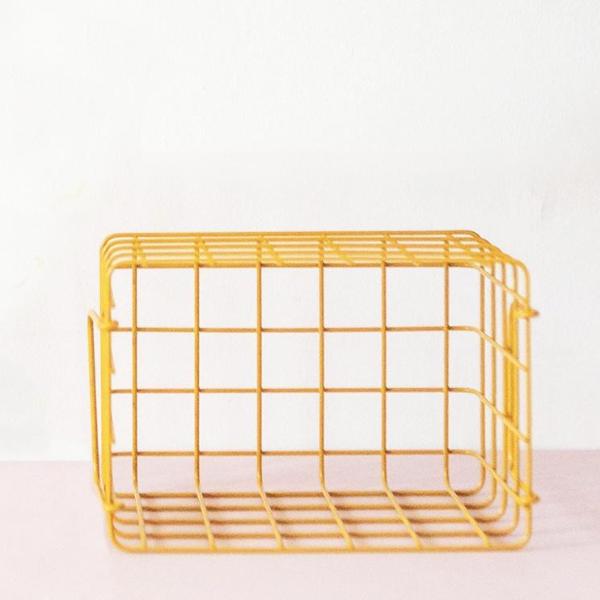 Mustard | Basket Small - Mustard | Shut the Front Door