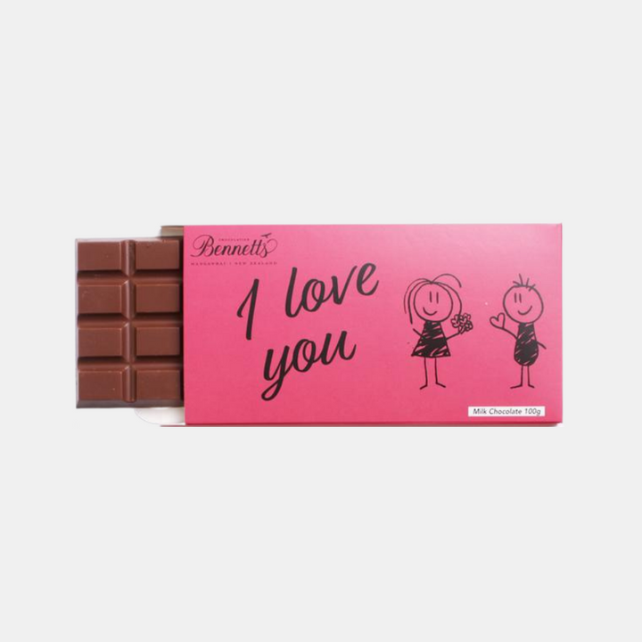 Bennetts Of Mangawhai | Bennetts Message Bar I Love You - Milk | Shut the Front Door