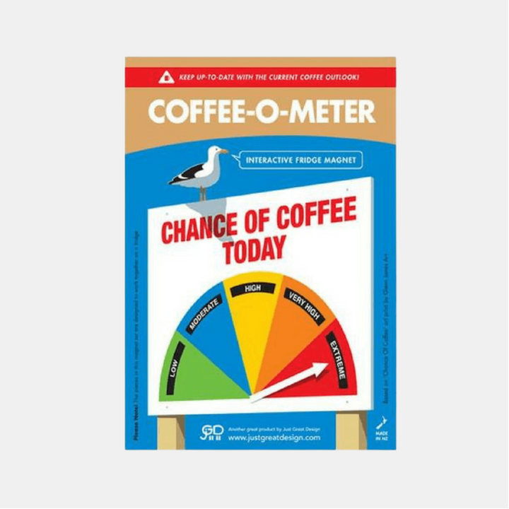 Just Great Design | O-Meter Coffee Magnet | Shut the Front Door