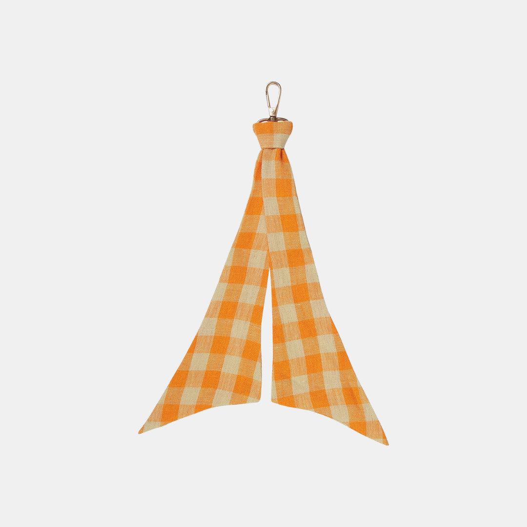 SAGE & CLARE | Leyland Bandana Key Ring - Persimmon Check | Shut the Front Door