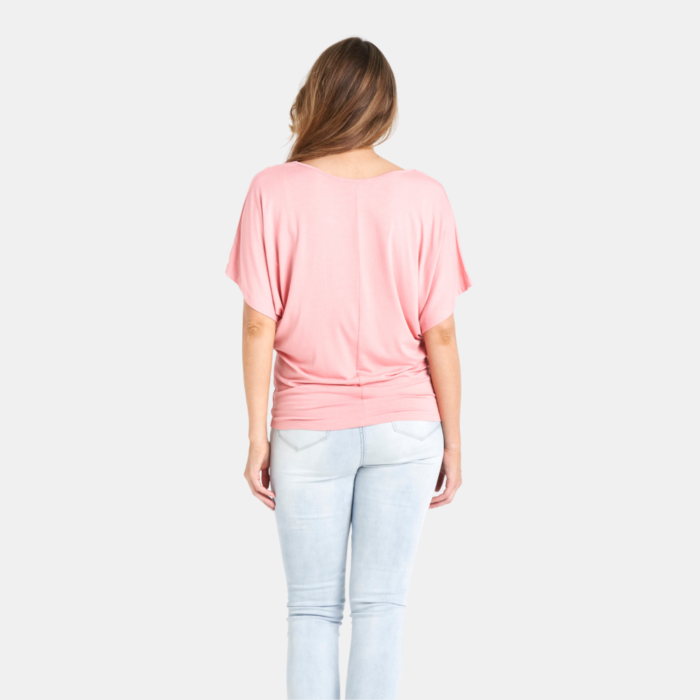 Betty Basics | Maui Tee - Salmon Pink | Shut the Front Door