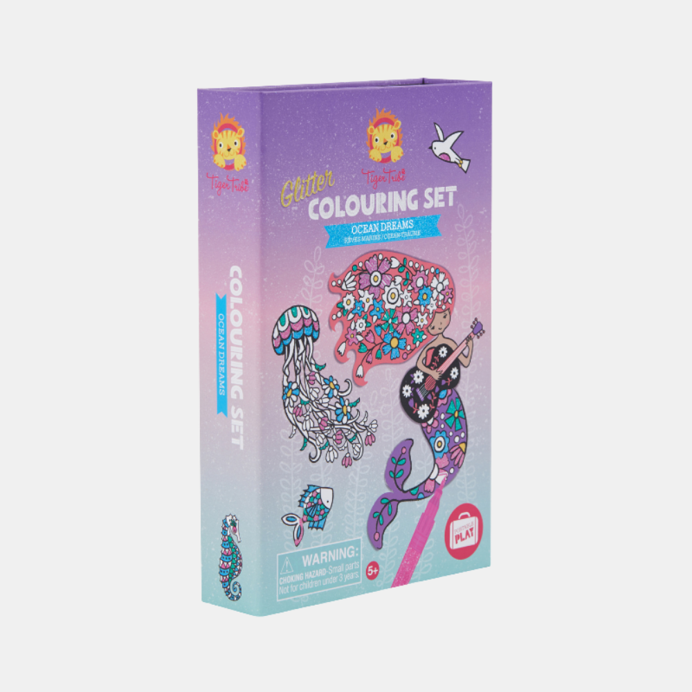 Tiger Tribe | Glitter Colouring Set - Ocean Dreams | Shut the Front Door