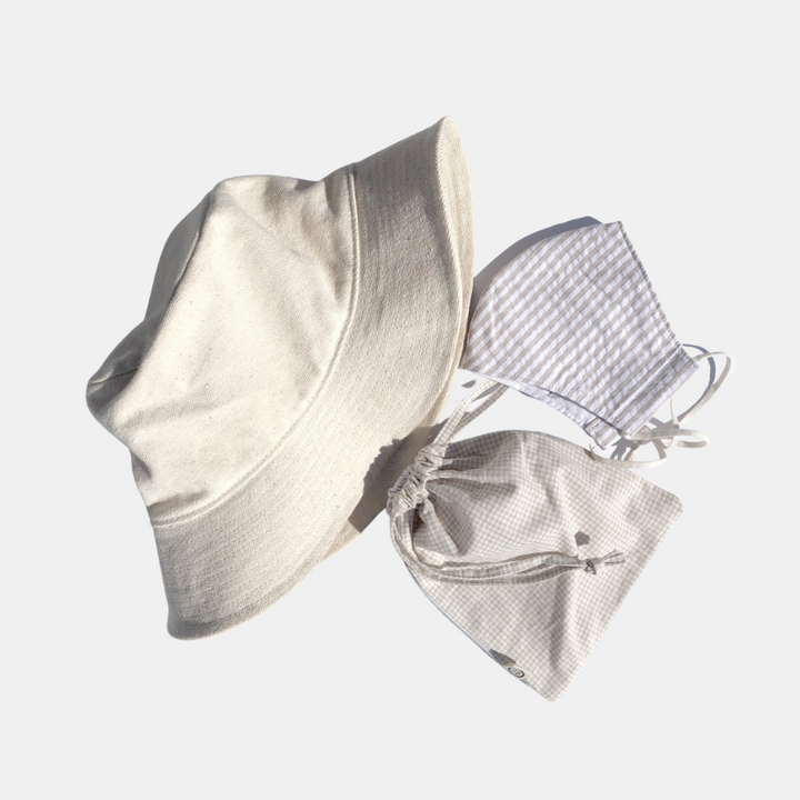 PSP | Face Masks 2pk - Neutral Check/Stripe | Shut the Front Door