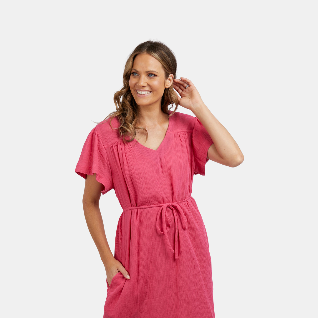 Elm Knitwear | Cameron Dress - Melon | Shut the Front Door