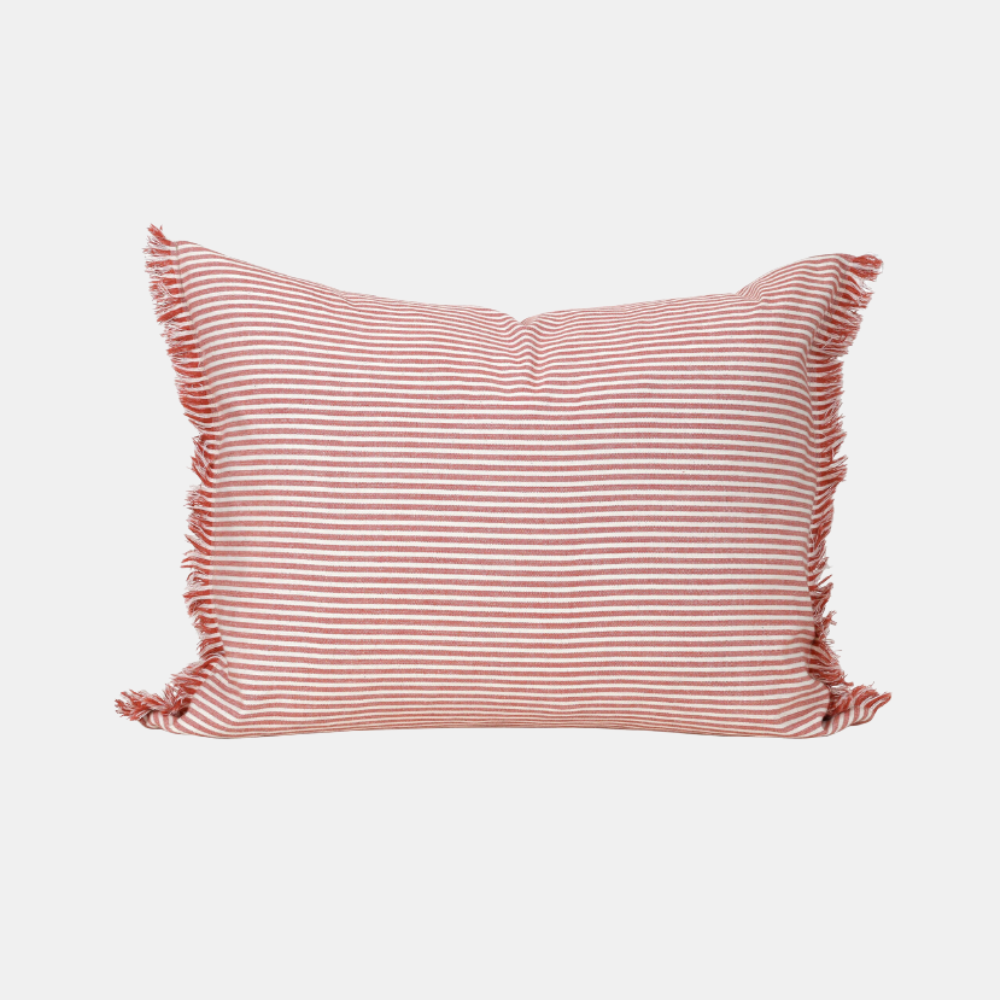 Raine & Humble | Abby Stripe Cushion - Terracotta | Shut the Front Door