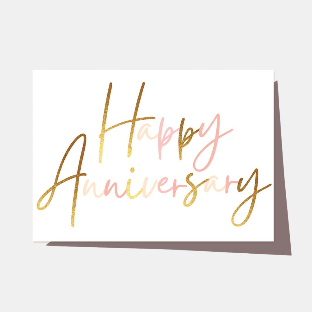 Elm Paper | Card Happy Anniversary Script | Shut the Front Door