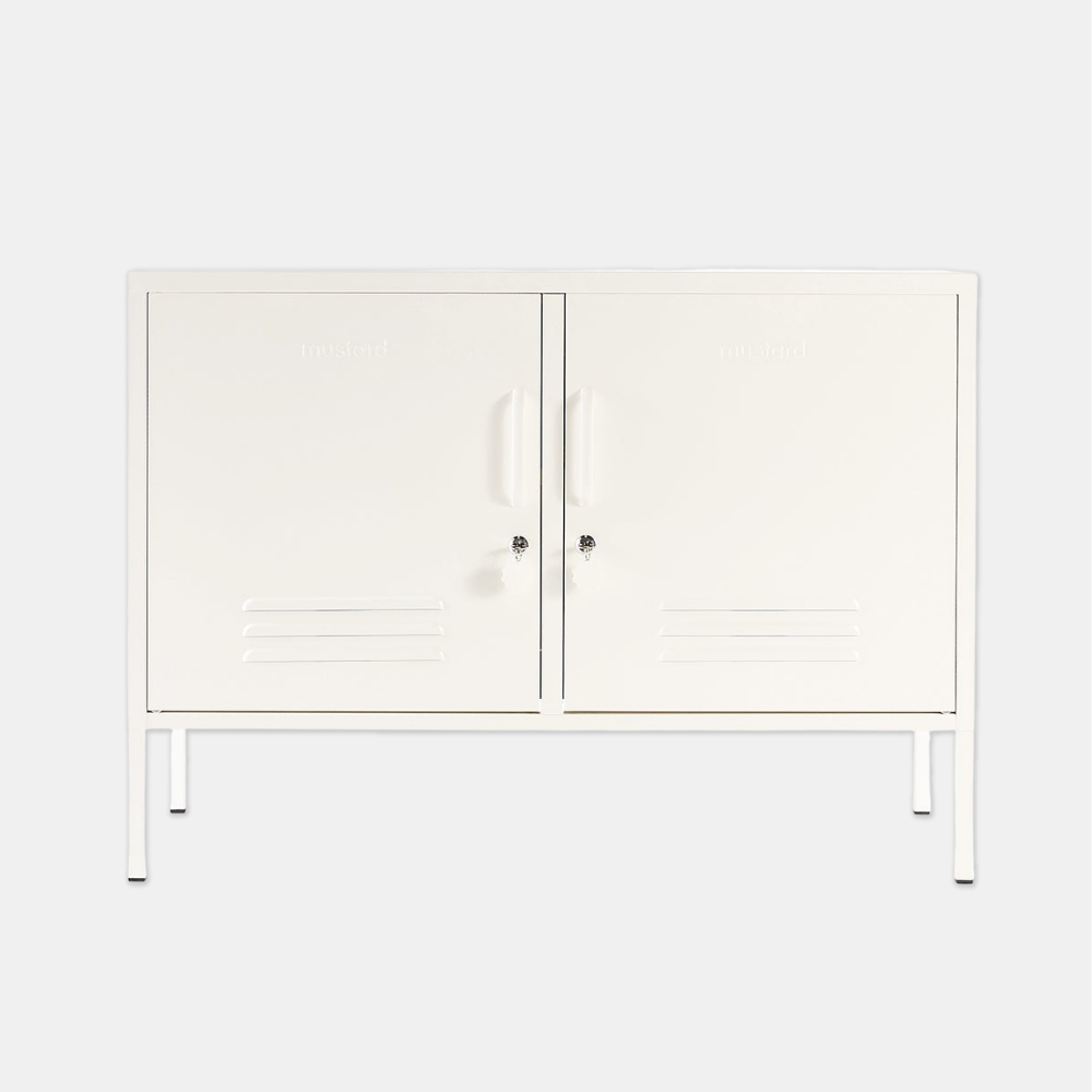 Mustard | Lowdown Locker - White | Shut the Front Door