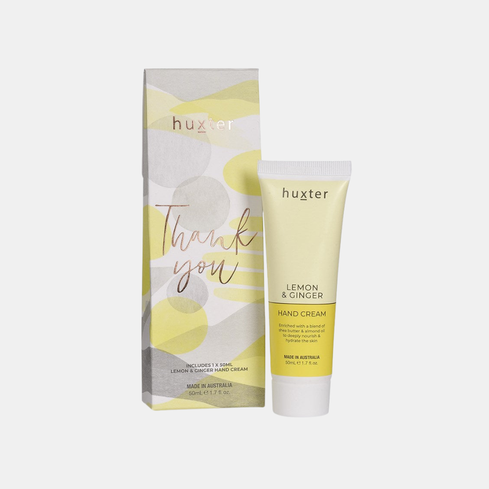 Huxter | Hand Cream Gift Box - Lemon & Ginger 50ml | Shut the Front Door