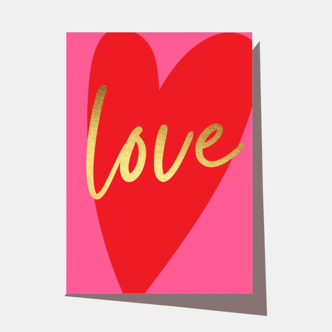 Elm Paper | Card Love Heart - Neon | Shut the Front Door
