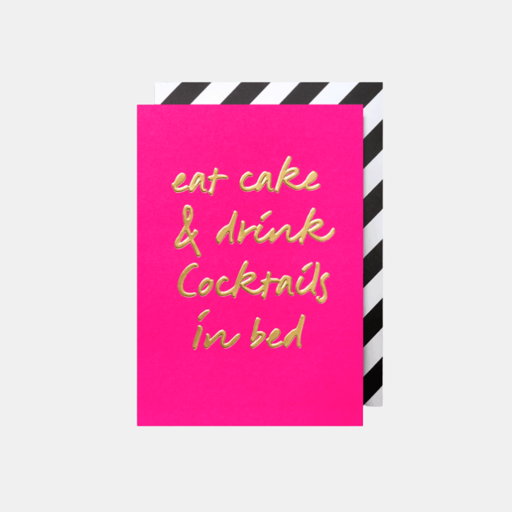 Lagom | Eat Cake & Drink Cocktails Card | Shut the Front Door