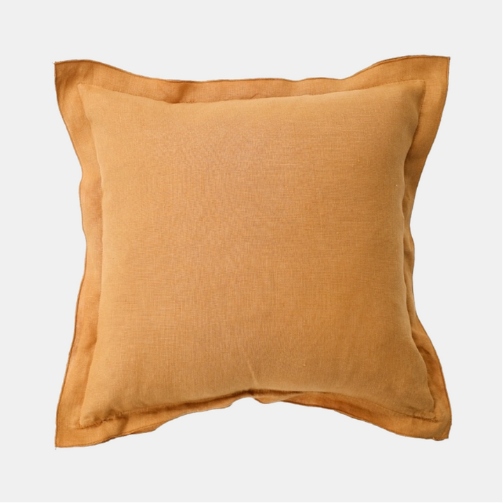 Raine & Humble | Linen Cushion 45cm - Camel | Shut the Front Door