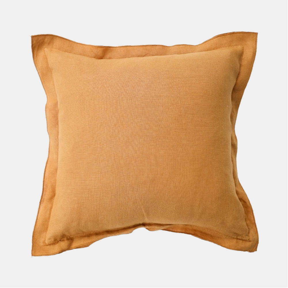 Raine & Humble | Linen Cushion 45cm - Camel | Shut the Front Door