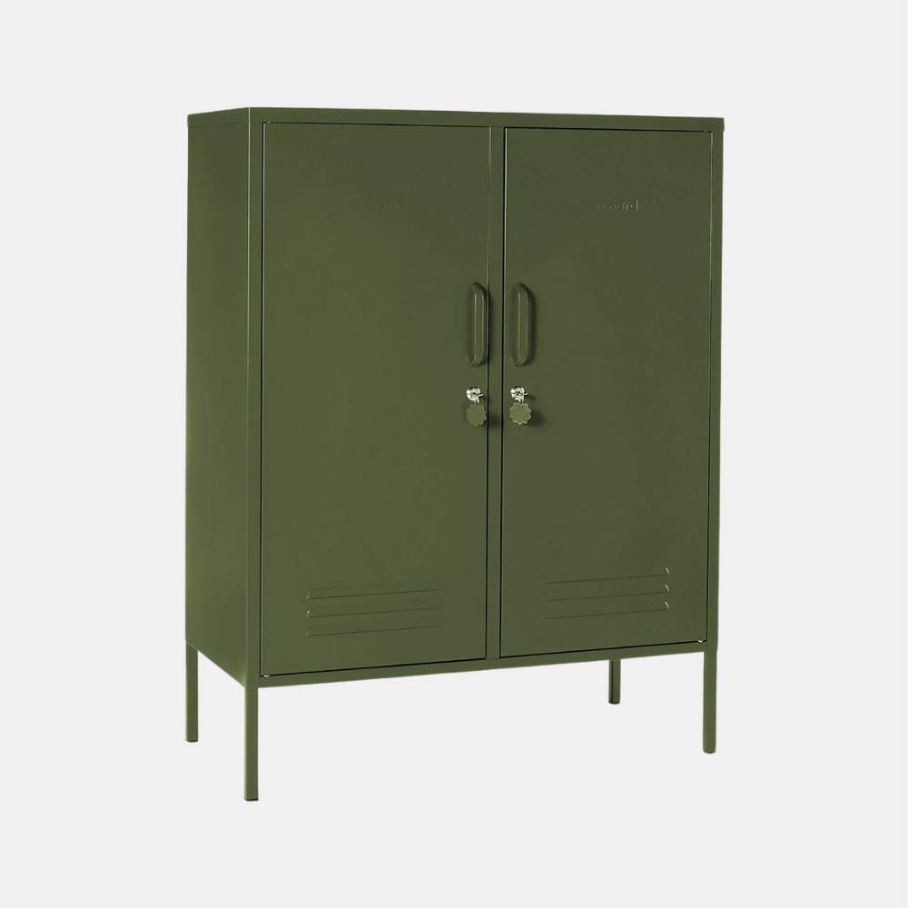 Mustard | Midi Locker - Olive | Shut the Front Door