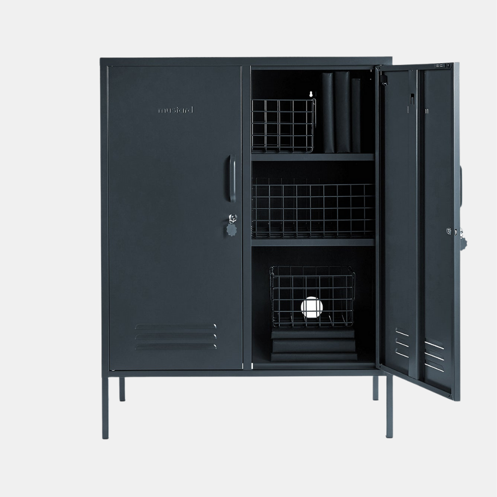 Mustard | Midi Locker - Slate | Shut the Front Door