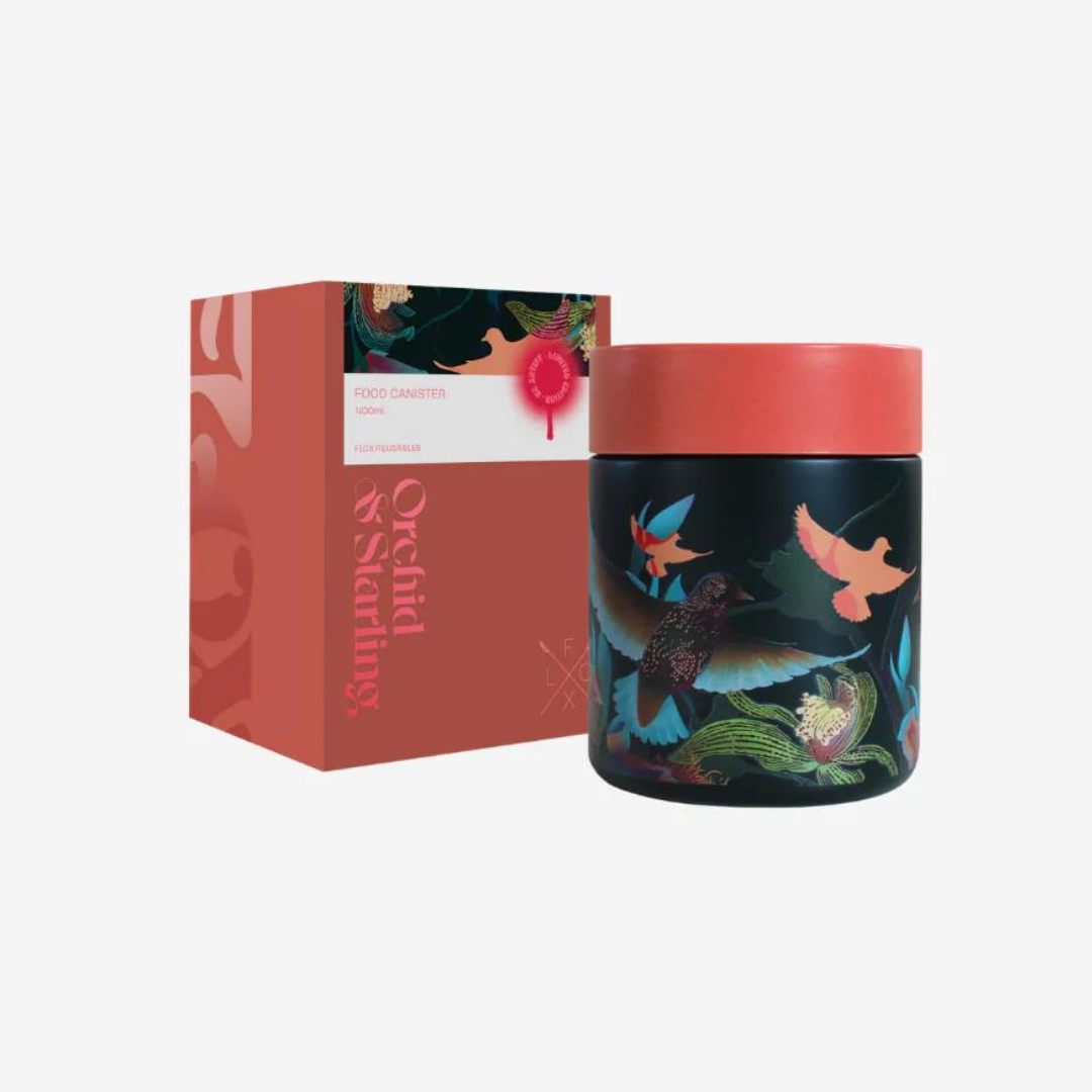 Flox | Flox Food Canister - Orchid & Starling | Shut the Front Door