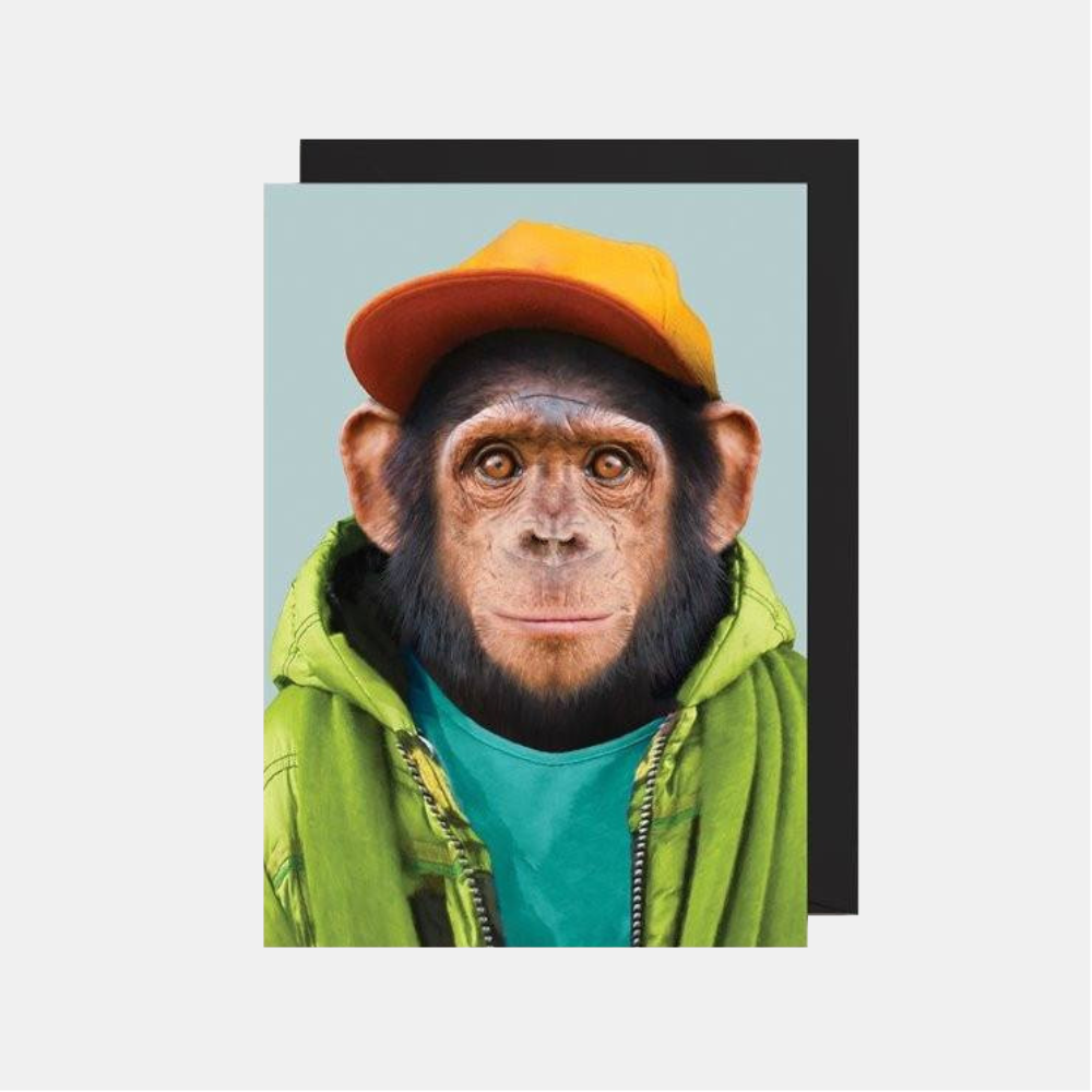 Lagom | Card Chimpanzee with Cap | Shut the Front Door