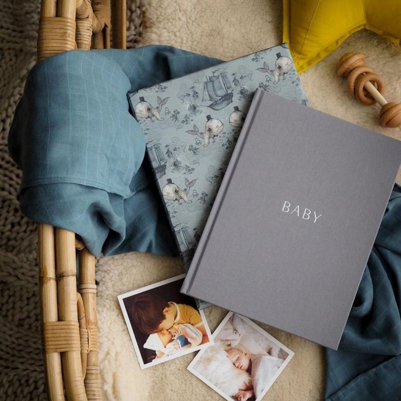 Write to Me Stationery | Baby Journal Whalie Mrs Mighetto | Shut the Front Door
