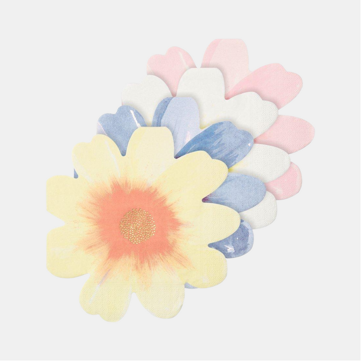 Meri Meri | Flower Garden Napkins Pkt 16 - Assorted Colours | Shut the Front Door