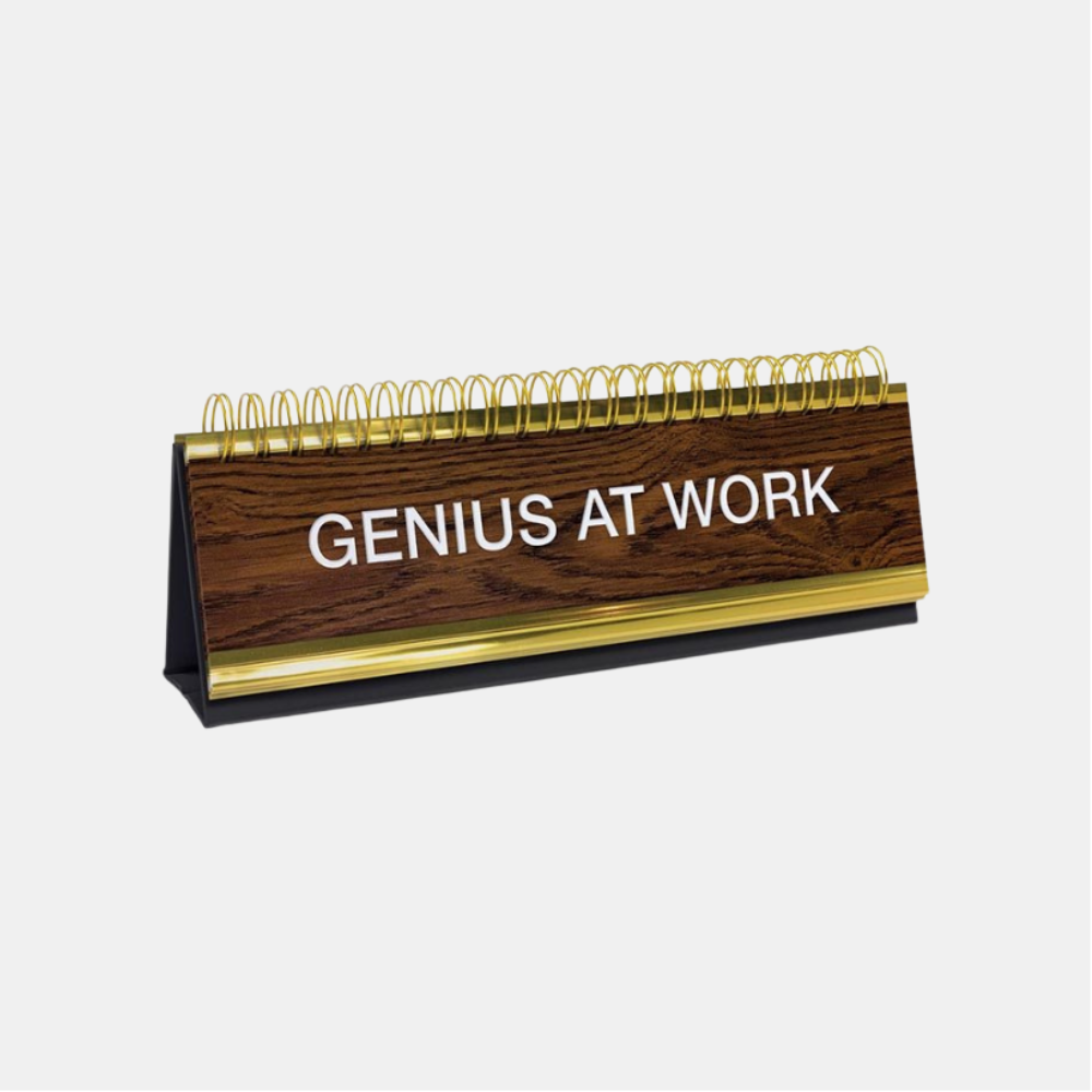 Fred | Daily Desk Plaque - Desktop Flip Book | Shut the Front Door