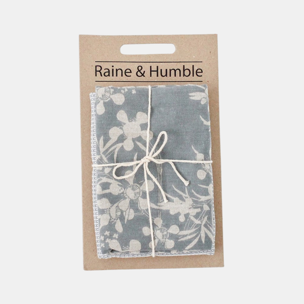 Raine & Humble | Myrtle Tea Towel S/2 - Slate | Shut the Front Door