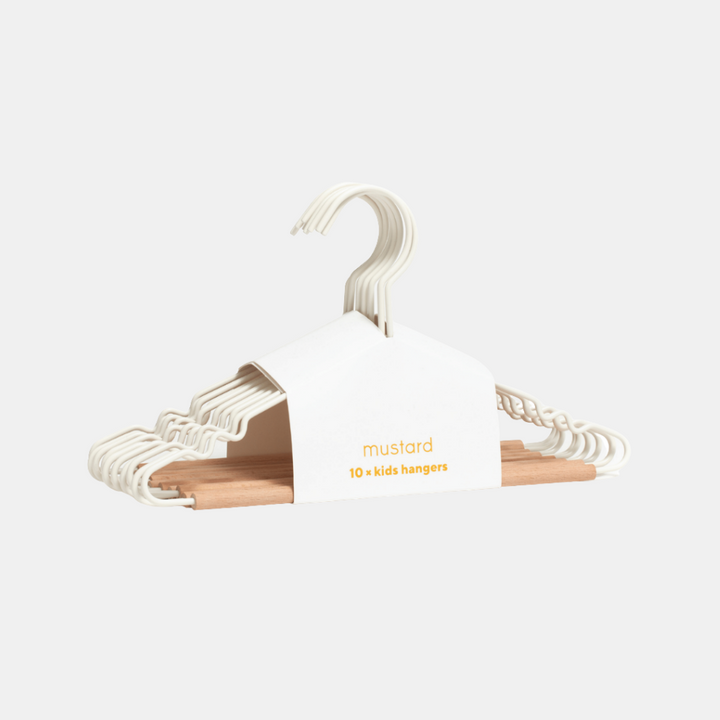 Mustard | Kids Top Hangers - White | Shut the Front Door