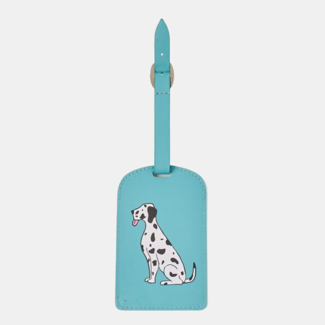 The Dog Collective | Dog Luggage Tag - Teal | Shut the Front Door