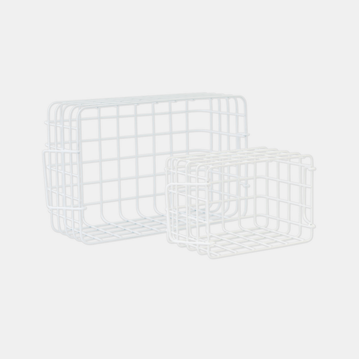Mustard | Basket Small - White | Shut the Front Door