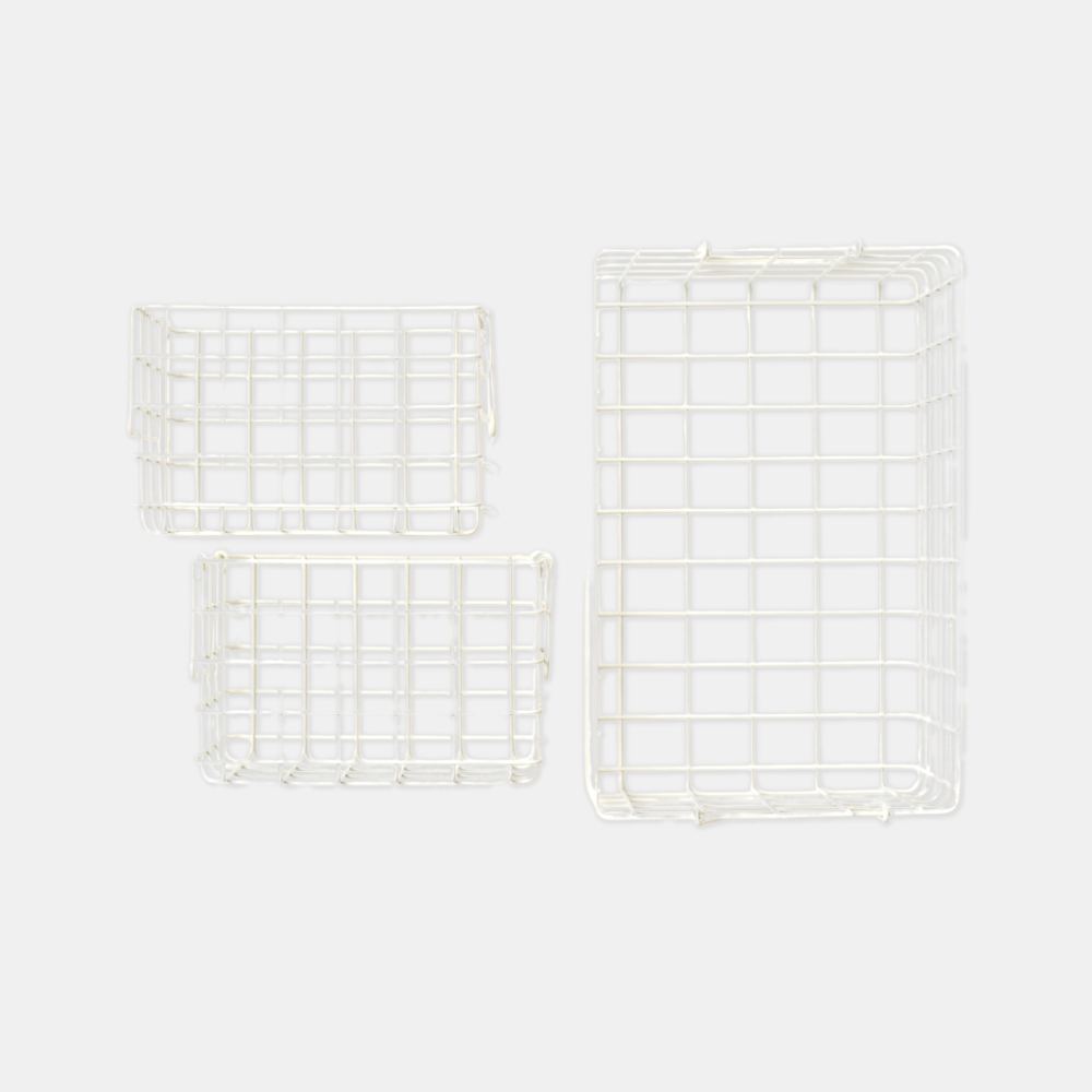 Mustard | Basket Small - White | Shut the Front Door