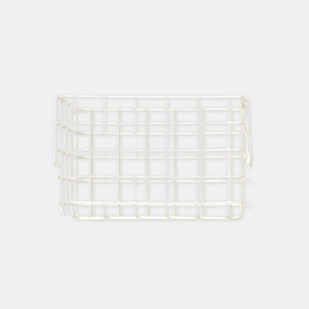 Mustard | Basket Small - White | Shut the Front Door