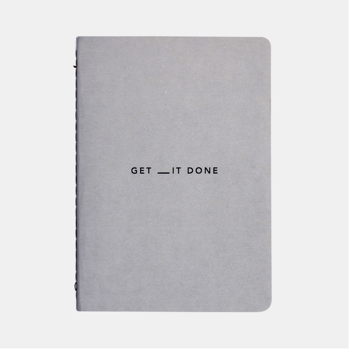 Mi Goals | Get It Done Notebook A6 Grey | Shut the Front Door