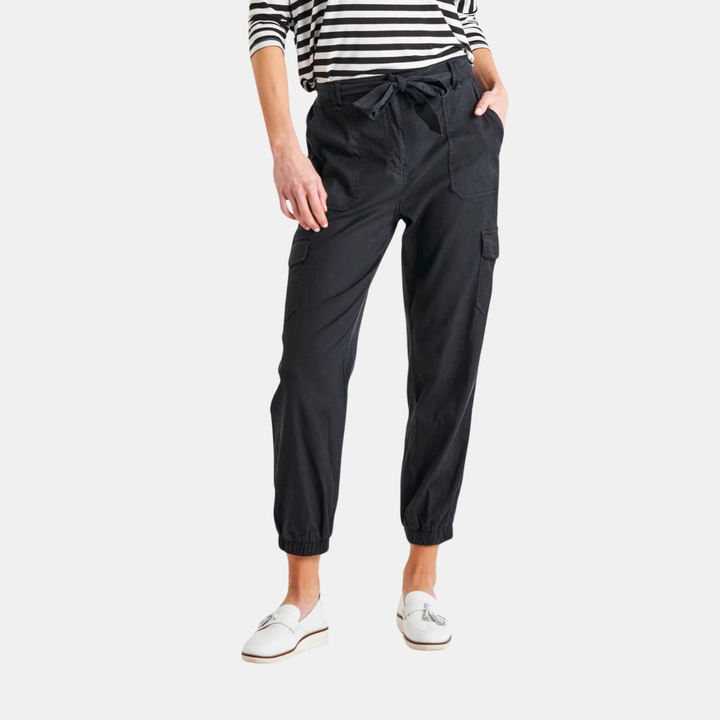 Betty Basics | Caterbury Lyocell Cargo Pants - Charcoal | Shut the Front Door