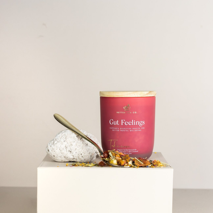 Better Tea Co | Gut Feelings Glass Jar 100g | Shut the Front Door