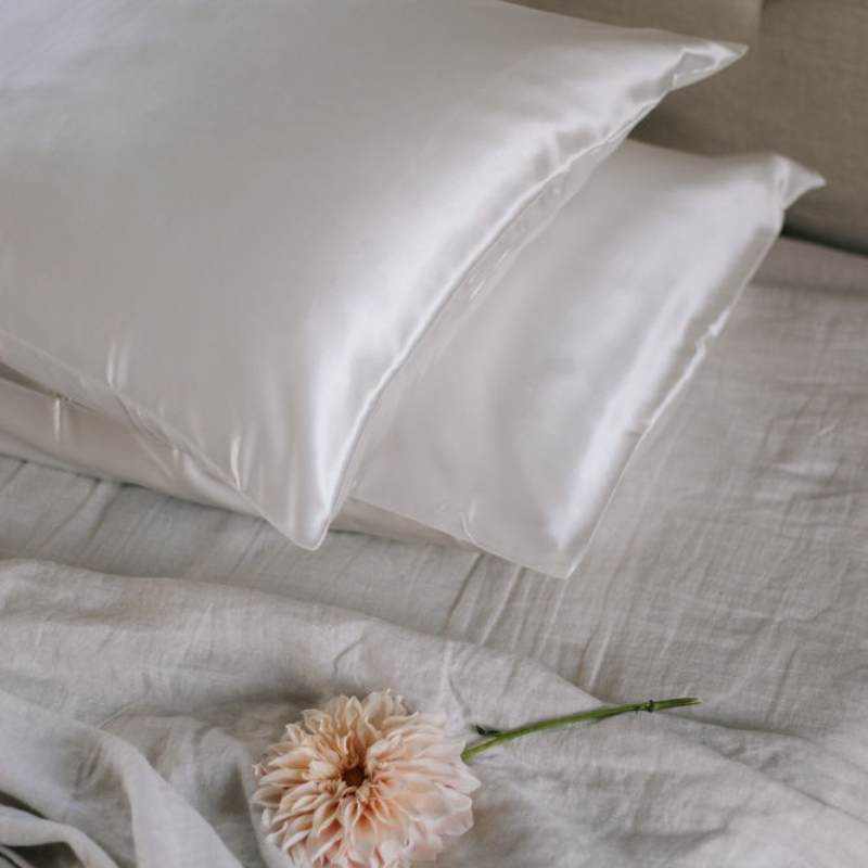 Beauty Sleep | Silk Beauty Pillowcase - White | Shut the Front Door