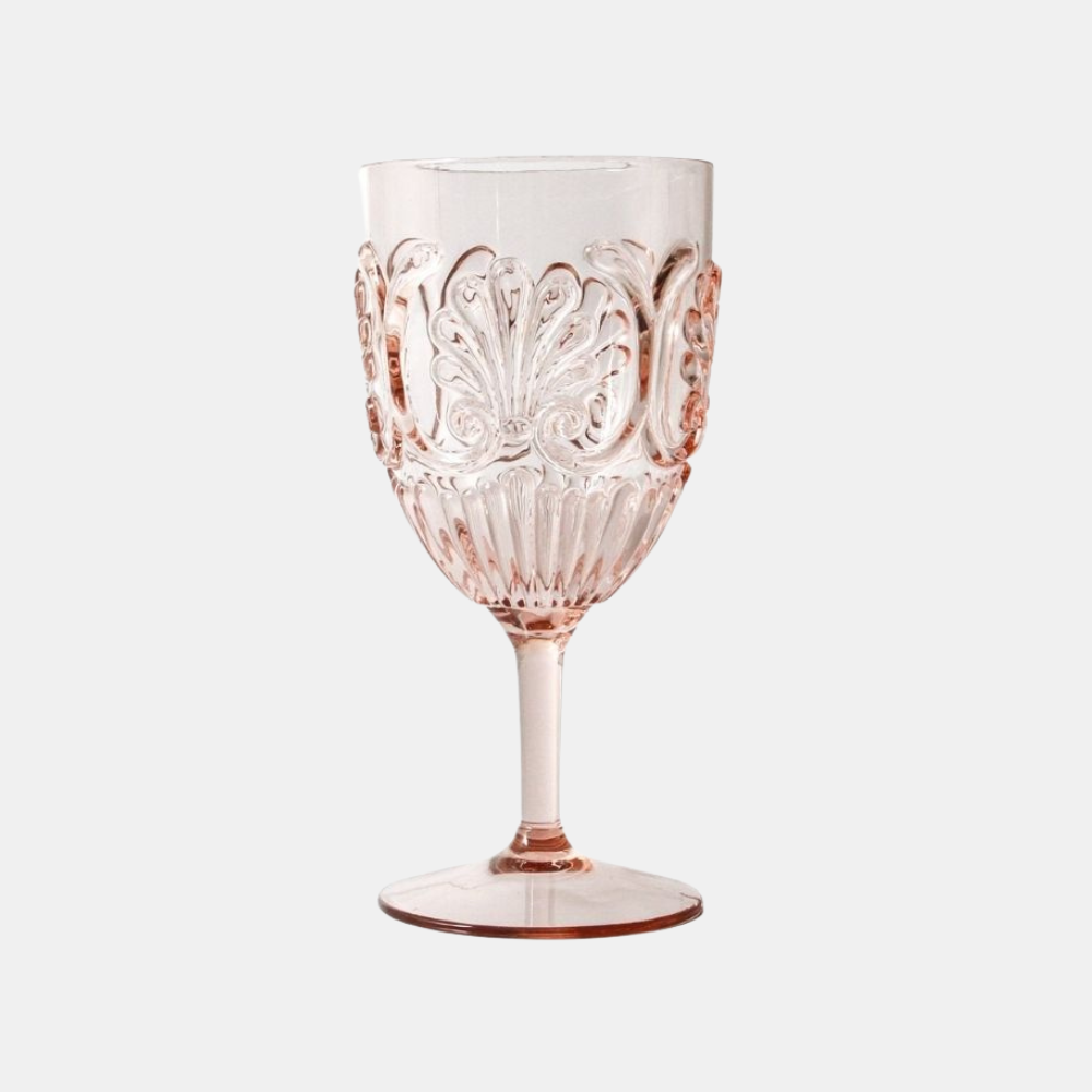 INDIGO LOVE | Flemington Acrylic Wine Glass - Pale Pink | Shut the Front Door