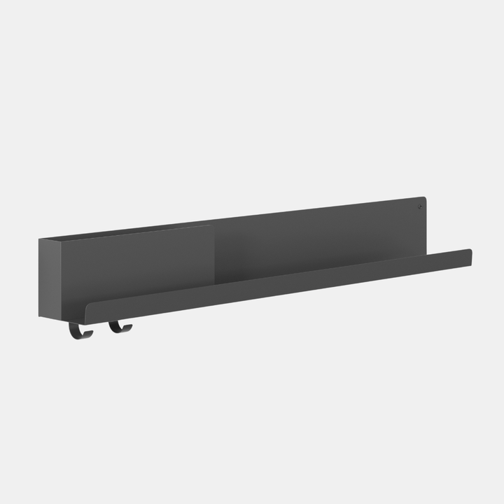 Garcia | Metal Wall Organiser Shelf Large - Black | Shut the Front Door