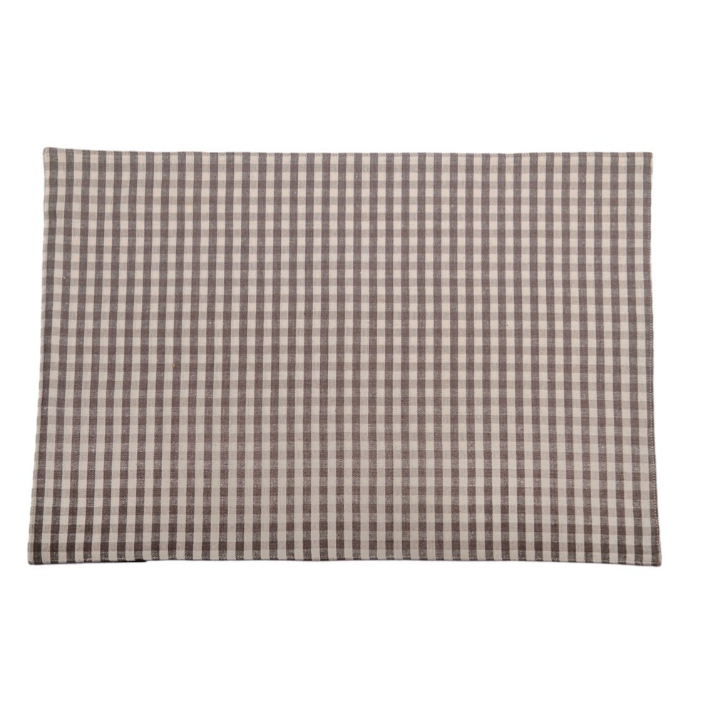 Raine & Humble | Gingham Placemat S/4 - Ash | Shut the Front Door