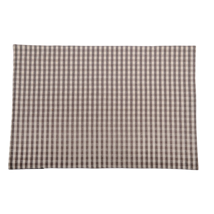 Raine & Humble | Gingham Placemat S/4 - Ash | Shut the Front Door