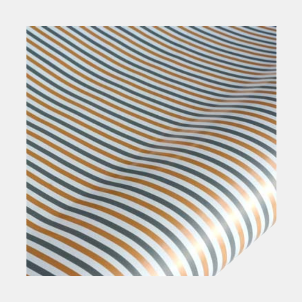 hiPP | Rollwrap - Pinstripe Charcoal/Gold 5m | Shut the Front Door
