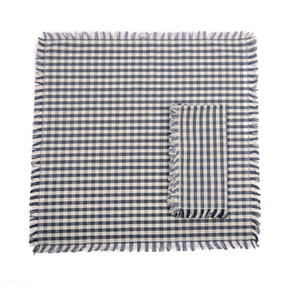 Raine & Humble | Gingham Napkin S/4 - Blueberry | Shut the Front Door