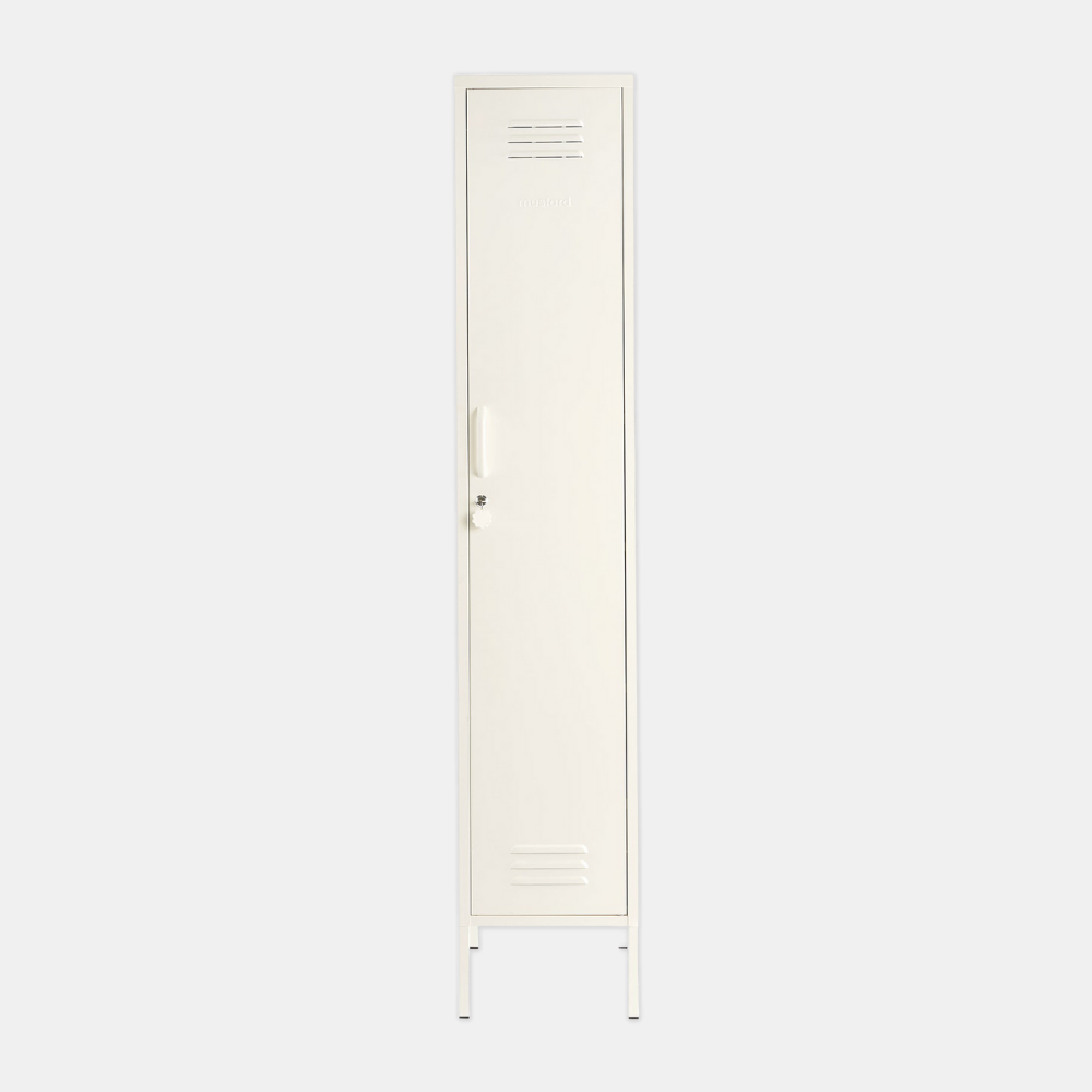 Mustard | Skinny Locker - White | Shut the Front Door