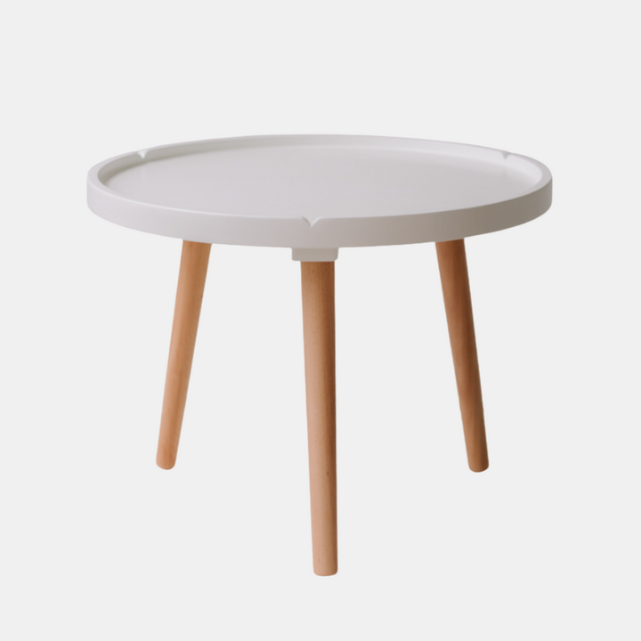 Garcia | Ariel Round Table - Natural/White | Shut the Front Door