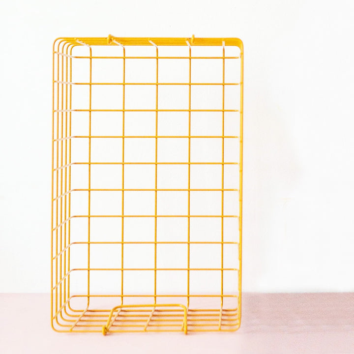 Mustard | Basket Large - Mustard | Shut the Front Door